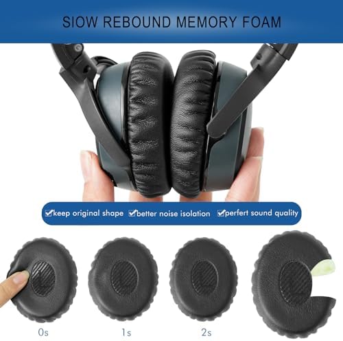 Ultimate Comfort Replacement Ear Pads for Bose OE2 Headphones | GVOEARS Premium Memory Foam Cushions for OE2, OE2 i, Sound True & Sound Link Models | Durable Black Earpads for Enhanced Listening Experience & Long-lasting Quality