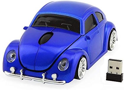 VW Beetle Wireless Sports Car Mouse – Fun & Functional 2.4 GHz Optical Mouse for Computers & Laptops, Ergonomic Design with LED Light, Glossy Finish, Perfect for Home & Office Use