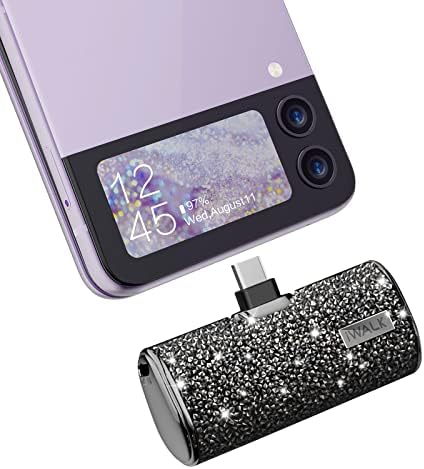 Ultra-Compact 4500 m Ah i WALK USB C Portable Charger – Stylish Pink Power Bank for i Phone 16/15 & Samsung Galaxy S25/S24/S23 Ultra – Fast Charging, Sleek Design for On-the-Go Convenience
