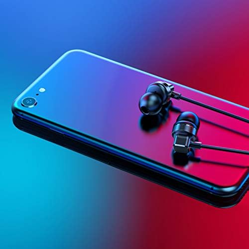 Cubilux High-Resolution USB C Headphones with Built-in Microphone – Premium 192 KHz/24-bit DAC Earphones Compatible with i Phone 16/15 Pro Max, i Pad Pro 13/12.9/11, Samsung S25/S24/S23, and Android Devices – Sleek Black Design, 4 FT Durable Cable for Enhanced Audio Experience and Versatile Use