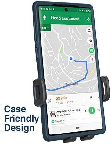 Premium Encased Car Phone Mount for Motorola Devices – Secure Dashboard & Window Holder for Moto G Power, G Stylus, G Pure, G Play with Case-Friendly Design and 360-Degree Rotation for Enhanced Navigation and Safety
