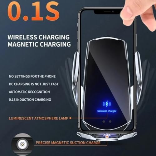 Revolutionary Magnetic Auto Car Mount Wireless Charger – 15 W Infrared Induction Power Station for i Phone, Samsung & Xiaomi – Ultimate Convenience & Enhanced Compatibility for Hands-Free Driving Experience