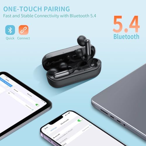 Rose Gold Bluetooth 5.4 Wireless Clip-On Earbuds – Lightweight Open Ear Sports Headphones for Enhanced Sound Quality and All-Day Comfort, Ideal for Active Lifestyles and Clear Voice Communication