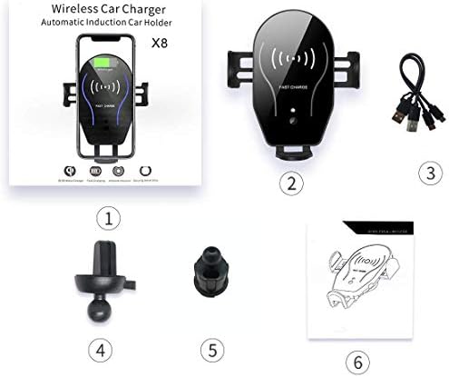 OYEFLY 360-Degree Adjustable Mobile Phone Holder for Smart Model 453 Forfour & Fortwo | Secure Car Phone Mount for Smartphones, GPS & Tablets | Sleek Black Design for Enhanced Visibility & Safety | Easy Installation with Gravity Linkage Technology