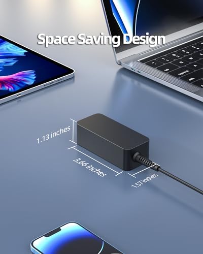 Lenovo Chromebook Laptop Charger – UL Certified 45 W Fast Charging Adapter with USB Type-C Connection, Premium Safety Standards, 24/7 Support, 30-Day Guarantee & 12-Month Replacement Warranty