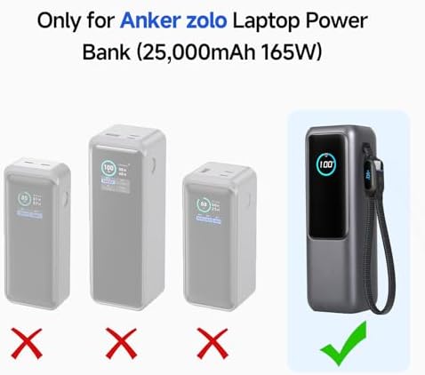 Premium Oxford Fabric Carrying Case for Anker Prime Power Bank (27,650 m Ah) – Ultimate Protection & Organization for Portable Charging Solutions, Travel-Ready Design with Extra Mesh Pocket for Cables and Accessories, Lightweight & Stylish Travel Case for Anker 250 W