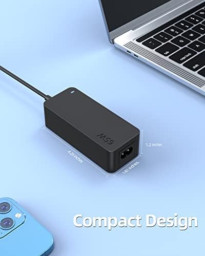 Premium 65 W USB-C Charger for Lenovo Yoga Gen 3 & 4 – Rapid Charging AC Power Adapter with UL Safety Certification, 360-Day Warranty & Enhanced Device Protection