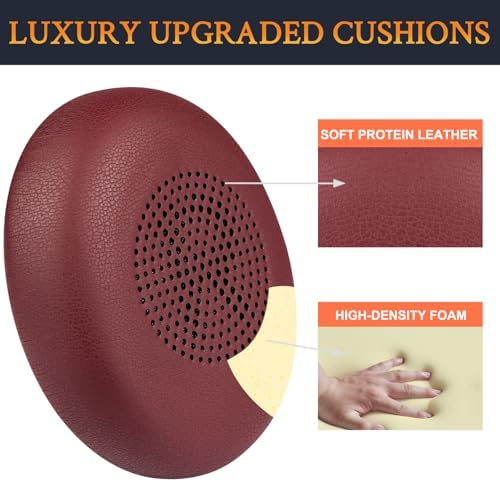 Premium SOULWIT Replacement Earpads for Jabra Evolve2 65 & 40 – Ultra-Comfort Protein Leather Cushions for Enhanced Sound Isolation and Longevity – Effortless Installation in Sleek Black Finish – Perfect On-Ear Headset Upgrade for Extended Listening and Productivity