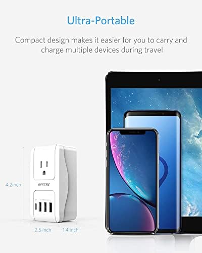 Ultimate 3000 W International Travel Adapter with USB Fast Charging – All-in-One Power Converter for Hair Dryers & Curling Irons – Universal Compatibility for US, UK, AU, EU, and Asia – Essential Travel Accessory in Stylish White Finish