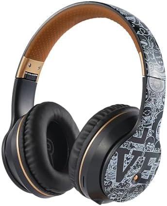 Ultimate Comfort Wireless Bluetooth Headphones for Kids – Ergonomic Over-Ear Design with Soft Protein Cushions for Unmatched Listening Pleasure – Perfect for Gaming, Music, and Active Lifestyles – Sleek Black and White Aesthetic for Ages 3 to 21 – Lightweight and Durable for Long-Term Use – Ideal Wireless Sports Headset with Extended Battery Life for Endless Enjoyment