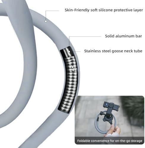 Ultimate SOH Neck Phone Mount – Hands-Free Magnetic Holder for i Phone, Android, and Action Cameras – Adjustable Chest Strap with 360-Degree Rotation for Effortless Vlogging and Content Creation – Lightweight, Durable Design for Adventurers and Creators
