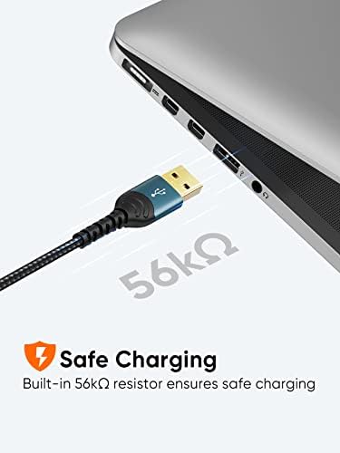 Compact USB C Cable Duo – 0.5 FT Braided Fast Charging Cables for Seamless Data Transfer | 3 A Power & 480 Mbps Speed | Ultimate Compatibility for Mac Book Air, Galaxy S22 Ultra, Stylus Pen, and More | Durable Design | Ideal for On-the-Go Connectivity