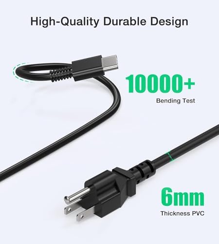 Ultra-Fast 45 W USB-C Charger for HP Chromebooks & Compatible Devices – Efficient Power Supply for Students & Professionals – Versatile Charging with Enhanced Compatibility for HP, Dell, Lenovo, & Samsung Laptops – Compact Design for Easy Portability – Get Back to Work Without Delay!