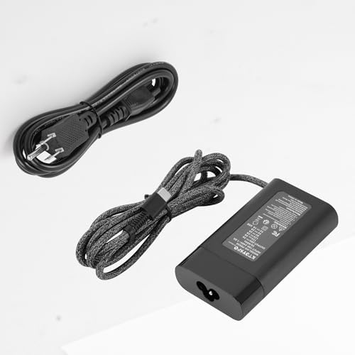 High-Performance 65 W USB-C Laptop Charger for HP Devices – Ultra-Lightweight Power Adapter with Intelligent Safety Features – Compatible with Spectre x360, Pro Book, Elite Book, and Chromebook – Ideal for Professionals and Travelers Seeking Reliable Power Solutions