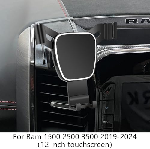 Dodge Ram 1500 & 2500 Premium Car Phone Holder (2019-2025) – Secure Touchscreen Mount for 5 & 8.4 Inch Displays – Enhance Driving Safety with Adjustable Viewing Angles – Durable Mobile Cradle for Effortless Navigation and Hands-Free Use