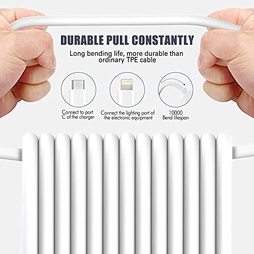 Ultra-Compact 20 W PD USB C Fast Charging Duo: Dual Wall Charger Set with High-Speed Cables for i Phone 16/15 & i Pad Compatibility – Streamlined Portability, Enhanced Safety Features, and Rapid Power Delivery for Everyday Use