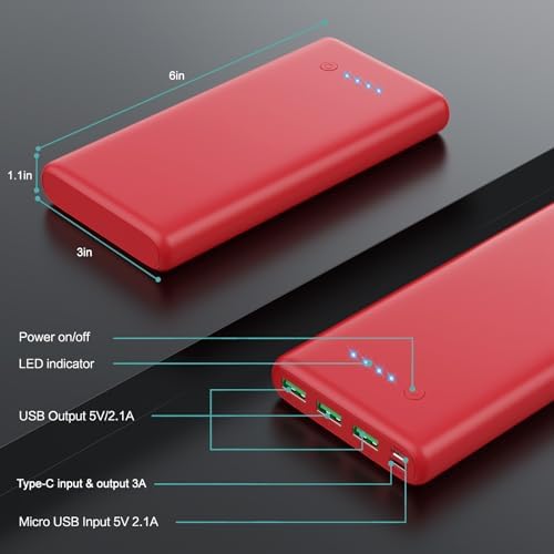 Ultra-High Capacity 40800 m Ah Portable Charger with Built-In Cables – 25 W PD USB C Fast Charging Power Bank – 5 Outputs & Dual Input for i Phone 16/15/14/13 & Samsung S23 – Stylish Pink Design for On-the-Go Charging Solutions