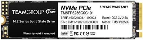 TEAMGROUP MP33 256 GB NVMe SSD – Ultra-Fast M.2 2280 Solid State Drive for Unmatched Performance Enhancement – Exceptional SLC Cache 3 D NAND TLC, PCIe Gen3 x4, Ideal for Gaming & Productivity – Experience Lightning Read Speeds Up to 1600 MB/s and Write Speeds Up to 1000 MB/s – Transform Your System with Unrivaled Efficiency & Reliability