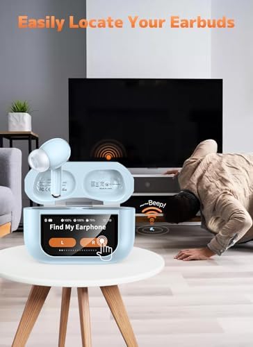 Advanced Bluetooth 5.4 Wireless Earbuds with Active Noise Cancelling (ANC) and Immersive Deep Bass – Uninterrupted 48-Hour Playtime for Ultimate Comfort and Connectivity, Ideal for Workouts, Travel, and Home Entertainment