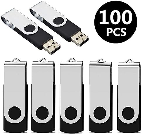 Colorful 5-Pack Aiibe 128 GB USB Flash Drives – High-Speed USB 2.0 Memory Sticks for Effortless File Transfers and Dynamic Data Storage Solutions in Black, Red, Yellow, White, and Purple