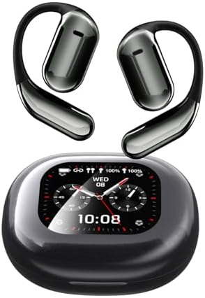 Innovative Bone Conduction Open Ear Headphones – Advanced Wireless Bluetooth 5.4 Over-Ear Design with Intuitive Touch Controls, IPX6 Waterproof & Sweat Resistant for Active Lifestyles – Experience Immersive Sound While Staying Aware During Running, Fitness, or Commuting – Ultimate Comfort & Superior Audio Quality for All Devices