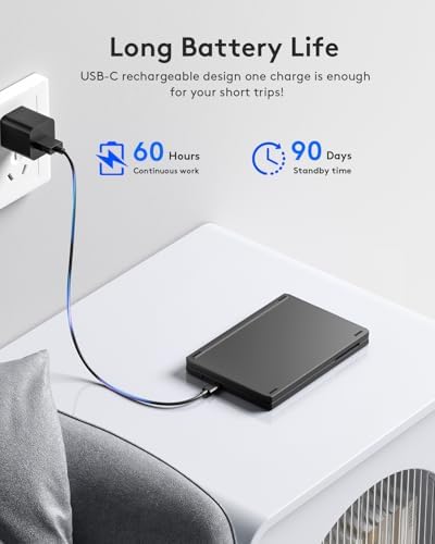 Samsers Portable Foldable Bluetooth Keyboard with Phone Holder – Rechargeable Multi-Device Compatible Wireless Keyboard for i Pad, i Phone, Mac Book, Android & Windows – Ideal Travel Companion for Efficient Typing