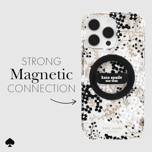 Transform Your Mobile Experience with the kate spade new york Tortoiseshell Magnetic Phone Ring Grip & Stand – Stylish, Removable & Mag Safe Compatible for Ultimate Convenience and Secure Handling