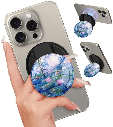 Adorable Cartoon Mag Safe-Compatible Phone Grip Stand – Lightweight Kickstand Ring Holder for Enhanced Usability – Perfect Accessory for i Phone 16/15/14/13/12 with Playful Design for Women and Girls – Durable, Easy-to-Install Magnetic Phone Accessory