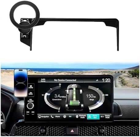 Honda CR-V 2017-2022 Magnetic Phone Holder – Premium 360° Rotating Car Mount with Mag Safe Compatibility for Ultimate Safety and Accessibility, Ideal for 5 & 7 Inch Displays