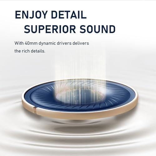 Unleash Premium Sound with H1 Bluetooth 5.3 Wireless On-Ear Headphones – 45-Hour Battery Life & Advanced ENC for Superior Call Clarity – Featherweight Design with Rich Deep Bass and Luxurious Memory Foam Ear Cushions in Sleek White – Perfect for Home, Office, and Travel Audio Enjoyment