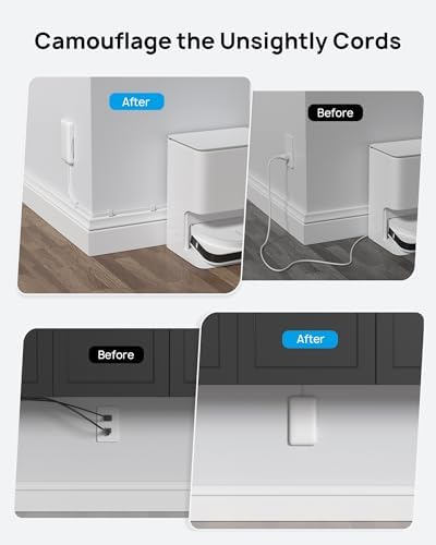 Maximize Your Living Space with TROND 6 FT Flat Extension Cord – 8 Outlet Power Strip with 4 USB Ports and 1700 Joules Surge Protection for Seamless Home Organization and Efficient Device Charging