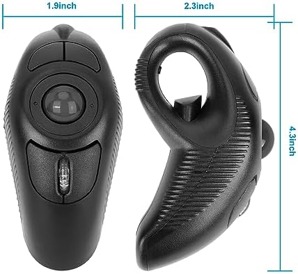 Experience Effortless Control with the Welspo Wireless USB Handheld Finger Trackball Mouse – Ergonomic Design & Laser Pointer for Seamless Presentations and Enhanced Navigation