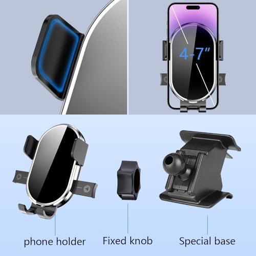 Toyota Venza 2021-2024 Custom Fit 360-Degree Rotating Car Phone Holder – Premium Dashboard Mount for Hands-Free Navigation and Enhanced Smartphone Accessibility – Durable Mobile Phone Cradle and Sleek Interior Accessory