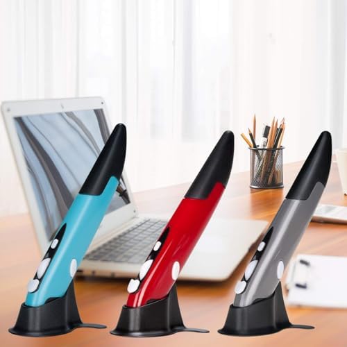 Transform Your Workflow with the Lychee Wireless Optical Pocket Pen Mouse – Compact 2.4 GHz Mini Air Mouse Featuring Adjustable 800/1200/1600 DPI for Ultimate Precision on PC, Laptop & Mac – Sleek Grey Design for On-the-Go Professionals and Students
