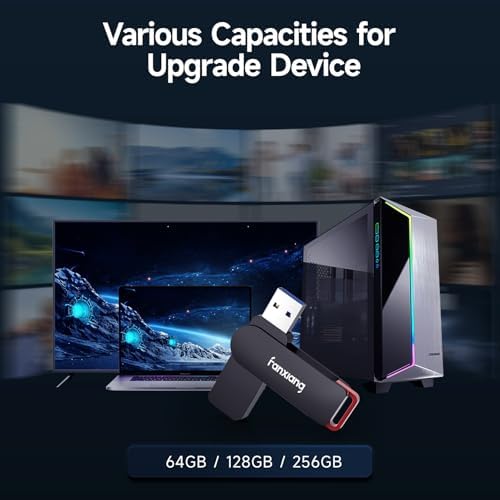 High-Speed 256 GB USB Flash Drive 2-Pack – Durable Metal Thumb Drives with USB 3.2 Technology for Quick Data Transfer and Reliable Storage, Perfect for Professionals and Students – Secure Your Files with Style