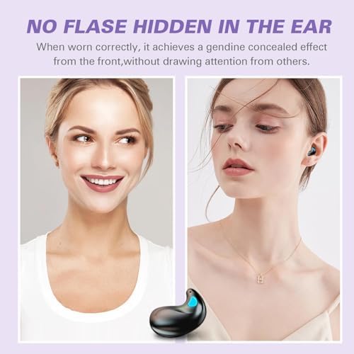 Ultra-Discreet Invisible Sleep Wireless Earbuds – IPX5 Waterproof Mini Earphones for Side Sleepers – Tiny Comfortable Wireless Headphones for Ultimate Sleep Experience – Enhanced Compatibility with Long Battery Life for Peaceful Nights