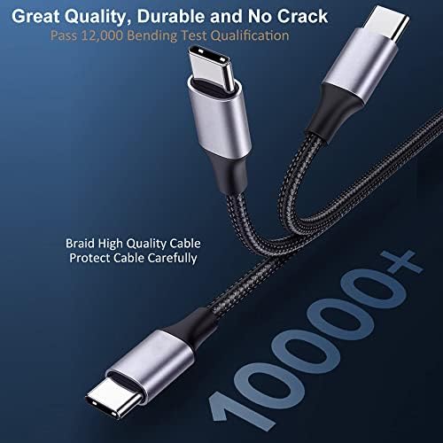 IHAO 60 W USB Type C to Type C Fast Charging Cable with LED Current Indicator – High-Speed Data Transfer for Android & i OS Devices – 39 Inch Universal Charger in Vibrant Green – Durable, Efficient Power Delivery for Modern Tech