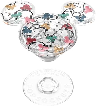 Disney Classic Mouse Pop Sockets Phone Grip with Versatile Kickstand – Ultimate Anti-Drop Phone Holder for One-Handed Use and Easy Style Switchability – Compatible with i Phone, Samsung, and Most Cases – Ideal for Wireless Charging and Everyday Convenience