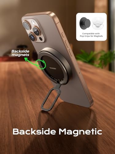 THREEKEY Mag Safe Wireless Charger – 15 W Qi2 Fast Charging Pad with Dual-Sided Magnetic Grip for i Phone 12-16 Series & Galaxy S25 Ultra – Includes 5 FT USB-C Cable – Sleek White Design for Effortless Power and Enhanced Compatibility