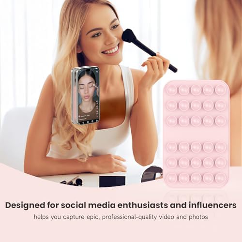 Revolutionary Patented Magnetic Suction Grip Mount for i Phone & Android – Effortless Hands-Free Phone Holder in Deep Blue, Perfect for Content Creators, Capture Stunning Selfies and Videos, Ultimate Compatibility with Mag Safe and Standard Cases, Portable and Stylish Design for On-the-Go Use