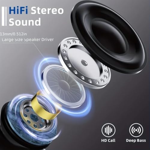 Unleash Premium Audio Freedom with BX35 Bluetooth Earbuds – Exceptional Hi-Fi Sound, Extended 60-Hour Battery Life, and IPX7 Waterproof Design – Effortless Compatibility with Apple & Android Devices for Ultimate Listening Enjoyment and Clarity