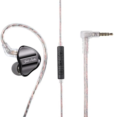 Fii O/Jade Audio JD1 High-Performance Dynamic Driver Earbuds – Superior Hi-Fi Bass Stereo In-Ear Monitors for Audiophiles and Gamers – Lightweight, Ergonomic Design with Built-in Mic for Gaming and Calls – Enhanced Device Compatibility, Perfect for On-the-Go Listening – Stylish Black Finish for the Modern Audio Enthusiast