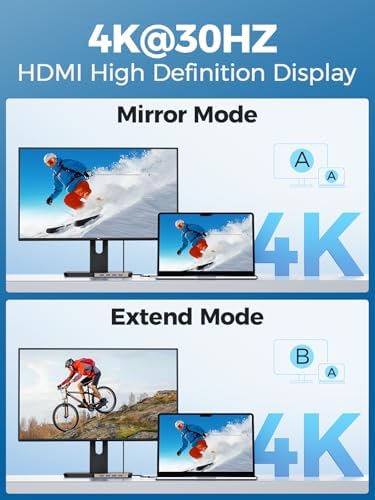 Unlock Seamless Connectivity with the QGee M 9-in-1 USB C Hub – The Ultimate Multi-Port Adapter for High-Speed Data Transfer, 4 K HDMI Output, and 100 W Power Delivery – Perfectly Compatible with Mac Book Pro, Air, i Pad, Dell, HP, Lenovo, and Chromebook – Compact, Stylish Blue Design for On-the-Go Professionals and Creatives