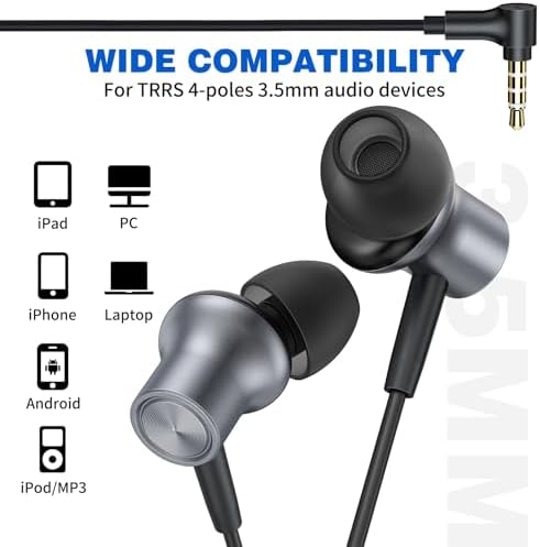 Discover Ultimate Audio Precision with ASKUBSKU Noise-Isolating Wired Earbuds – The Essential Hi-Fi Companion for Chromebook and Laptop Users. Tailored for both audiophiles and everyday listeners, these ultra-lightweight earbuds boast a universal 3.5 mm audio jack, ensuring flawless connectivity across all your devices. Experience an unparalleled auditory journey with cutting-edge noise isolation technology, making them the perfect choice for focused study sessions, professional calls, or exhilarating gaming marathons. Featuring an integrated microphone and convenient mute function, crystal-clear communication is guaranteed for students and remote workers alike. Designed with an ergonomic shape, these earbuds provide all-day comfort, preventing weariness during extended listening periods. The sleek grey finish not only enhances durability but also adds a modern flair to your tech ensemble. Elevate your sound experience with ASKUBSKU – your trusted partner for premium audio performance wherever you go.