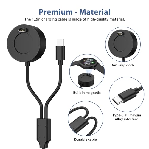 Ultimate 2 in 1 Garmin Smartwatch Charging Dock with USB Wall Plug – Efficient Power Hub for Fenix, Venu, Vivoactive, Instinct, Forerunner Series – 3.3 ft Cable for Enhanced Accessibility and Rapid Charging – Durable Accessory for Active Lifestyles and Fitness Enthusiasts