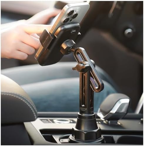 LISEN Adjustable Cup Phone Holder for Cars – 360° Long Neck Mount for Hands-Free Driving in SUVs, Trucks, and Golf Carts – Secure Fit for 4-7″ Smartphones Including i Phone, Samsung, and Google – Maximize Stability and Safety for Effortless Navigation and Communication