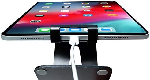 CTA Digital Security Desktop Tablet and Phone Stand – Premium Theft-Deterrent Solution with Scratch-Resistant Base and Compact Metal Plate for Retail and Educational Use – Sleek, User-Friendly Design for Enhanced Interaction and Device Protection