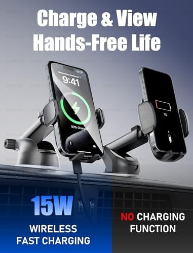 TOPGO Adjustable Car Cup Phone Holder – Secure, No-Wobble Smartphone Mount for i Phone 16 & 4.0-7.0 Inch Devices – Enhance Driving Safety with Optimal Visibility and Easy Access – Sleek Black Design for Any Vehicle