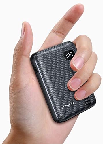 AINOPE Ultra-Compact 10000 m Ah Portable Charger – Fast 20 W PD Power Bank for i Phone 15/14/13/12/11/XR/8/7/6 & Samsung Galaxy – Lightweight, High-Capacity Mini Charger with Enhanced Safety Features for On-the-Go Charging Solutions