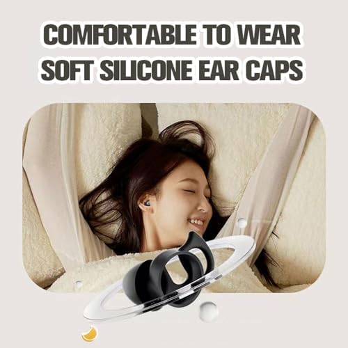 Transform Your Sleep Experience with Mini Wireless Noise Cancelling Earbuds for Side Sleepers – Ultra-Comfortable Bluetooth Design in Skin-Tone Finish for Unmatched Comfort and Device Versatility – Ideal for Restful Nights and Relaxing Moments